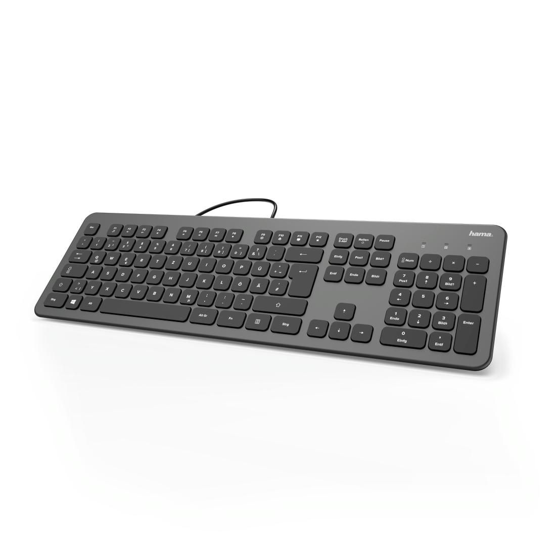 HAMA 182652 Tastatur KC-700 anthrazit / schwarz