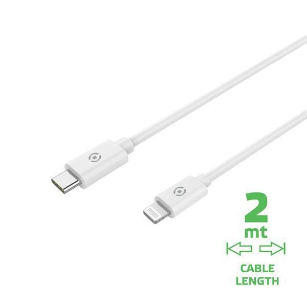 Celly USBLIGHTC2MWH W128298747 Lightning Cable 2 M White 