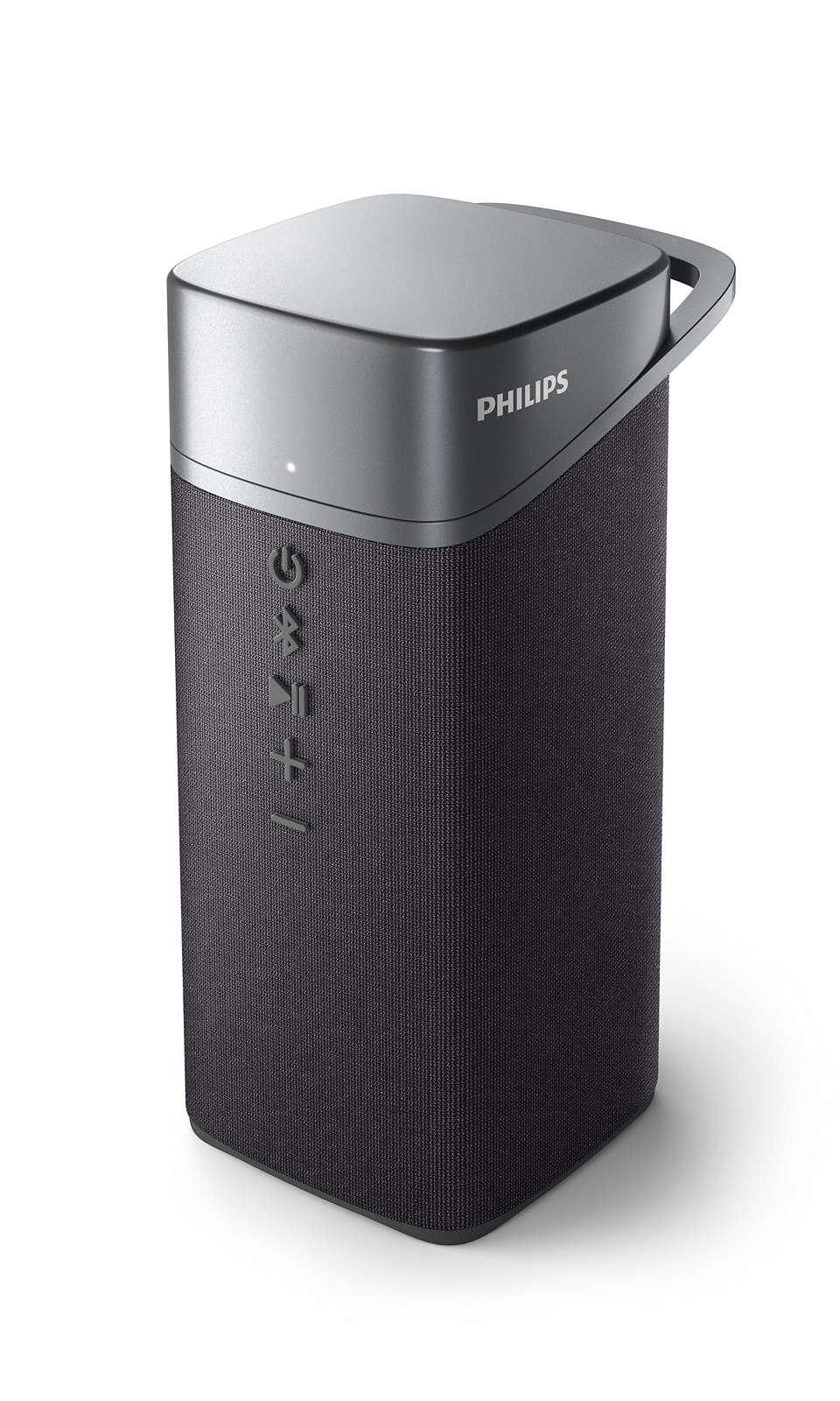 PHILIPS S3505 Bluetooth® Lautsprecher Wasserfest, Freisprechfunktion Schwarz