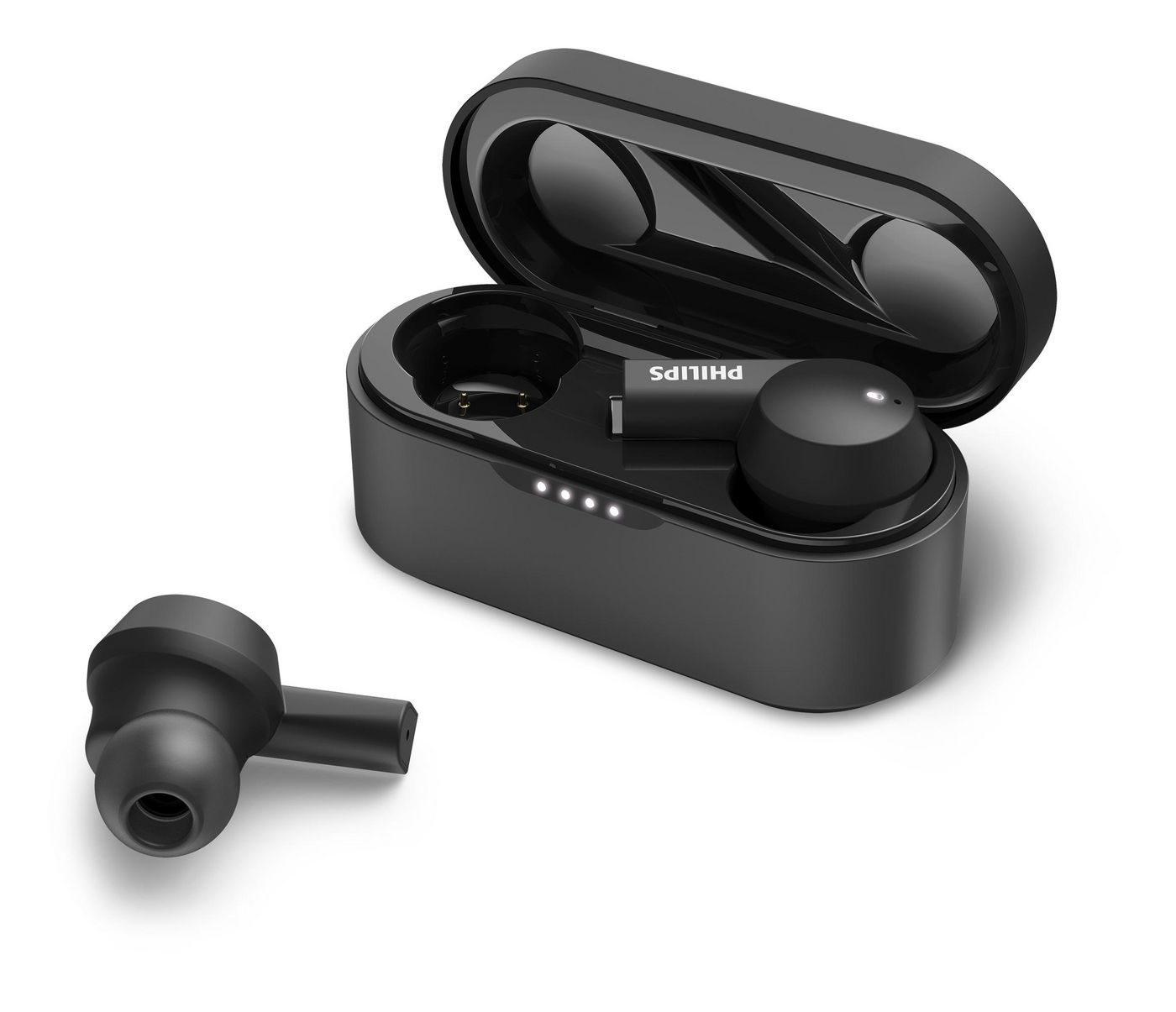 PHILIPS True Wireless - In-ear Headset mit Bluetooth - ANC black. TAT5505BK