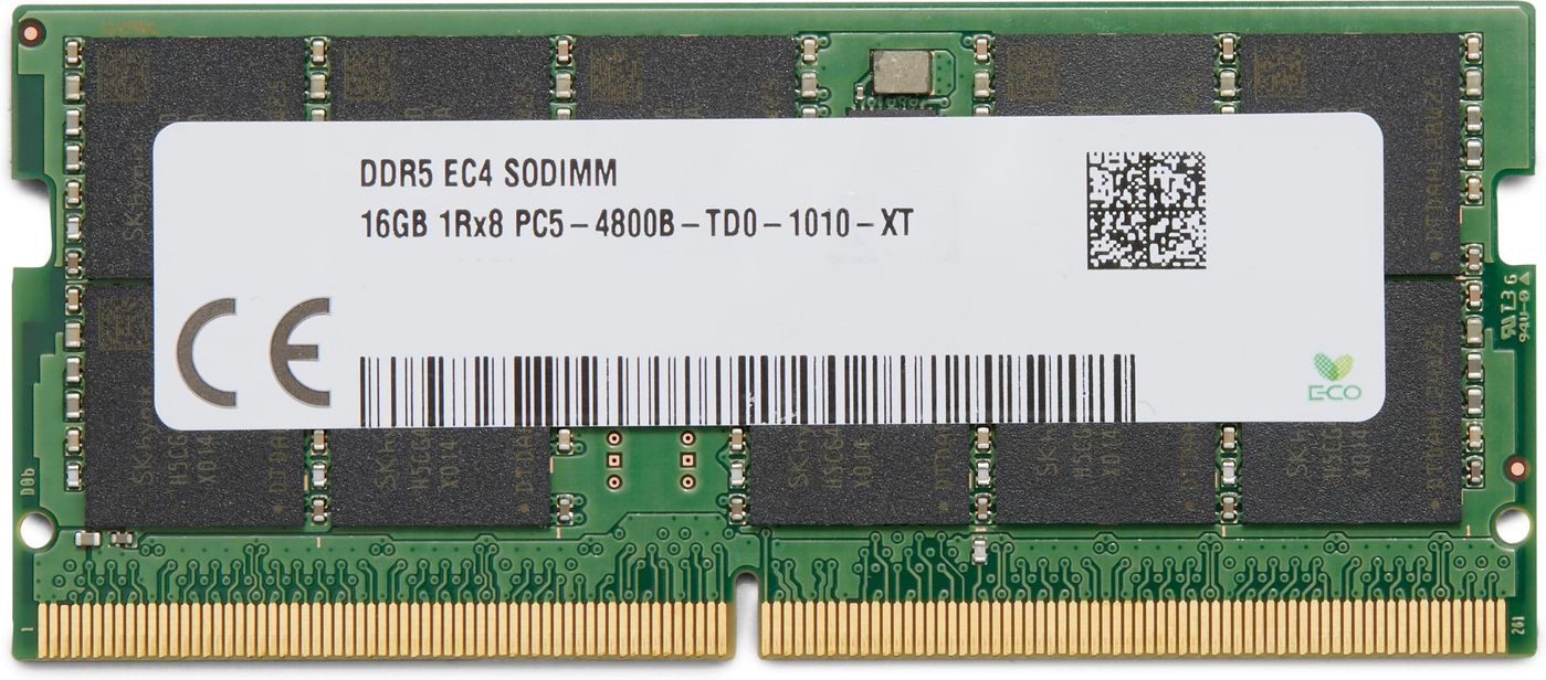 HP - DDR5 - Modul - 16 GB - SO DIMM 260-PIN - 4800 MHz / PC5-38400 - ungepuffert - ECC - für Worksta