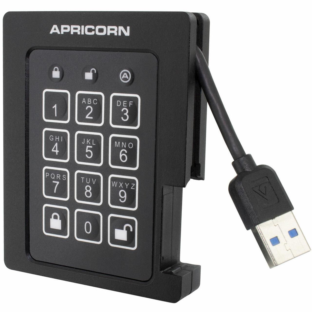 Apricorn ASSD-3PL256-4TBF W128302125 Aegis Padlock 4000 Gb Black 
