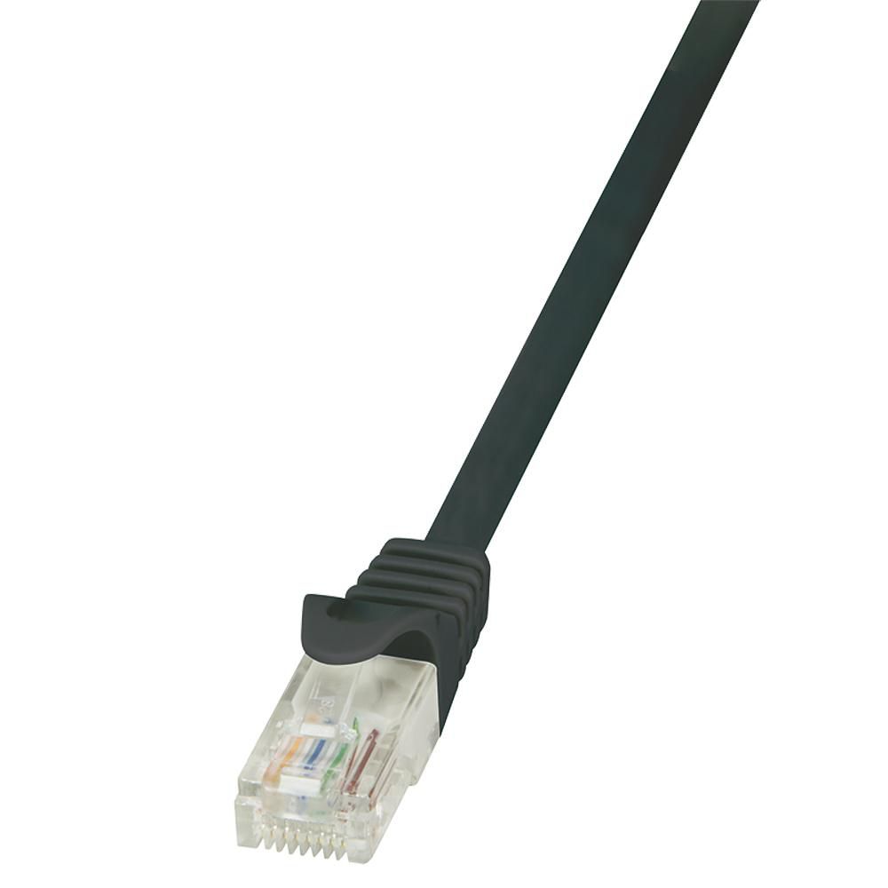 LOGILINK CAT5e UTP Patch Cable AWG26 schwarz 0.25m