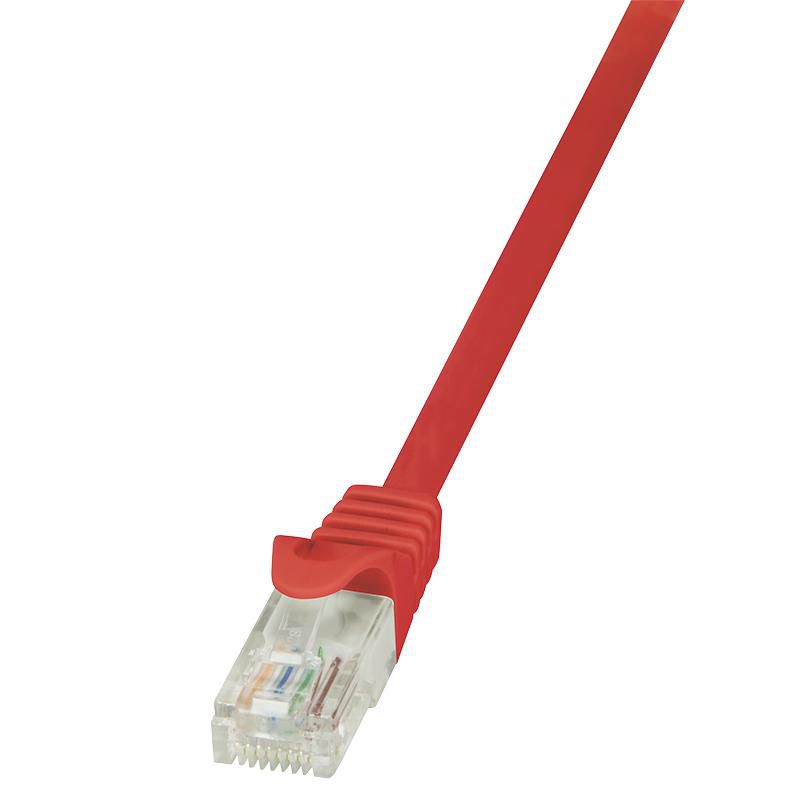 LOGILINK CAT5e UTP Patch Cable AWG26 rot 0.25m