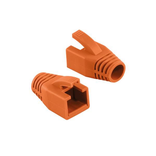 LogiLink MP0035O W128302400 Cable Boot Orange 50 PcS 