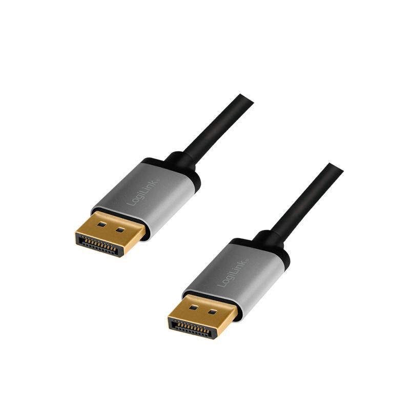 LogiLink CDA0102 W128302438 Displayport Cable 3 M Grey, 