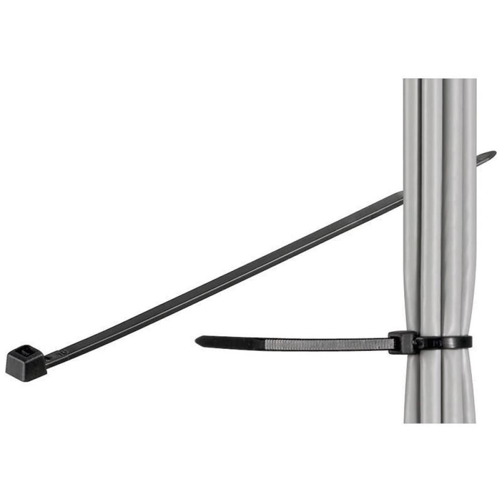 Techly Fascette Fermacavi Autobloccanti 280x4,8mm in Nylon 100pz Nero (ISWT-28048-BK)