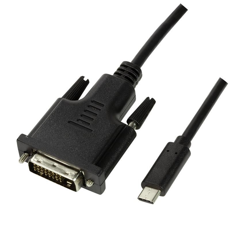 USB 3.2 Gen 1 x1 USB-c (M) To DVI Cable, 2m