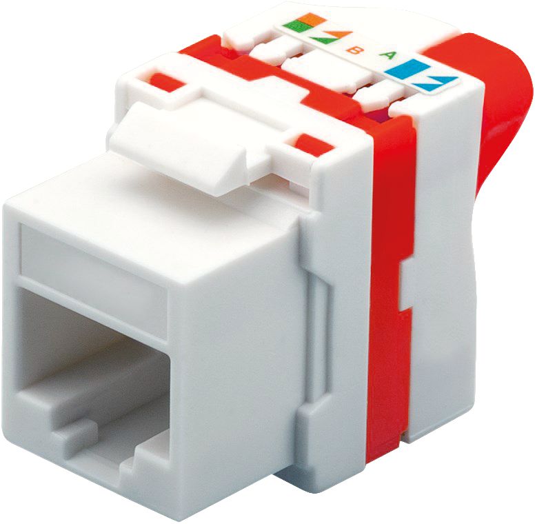 CAT5E UTP TOOLLESS KEYSTONE - JACK WITH ROTATING BUTTON - Warranty: 24M