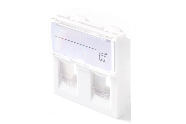 EURO OUTLET 45x45 - 2-PORT - MODULE - Warranty: 60M