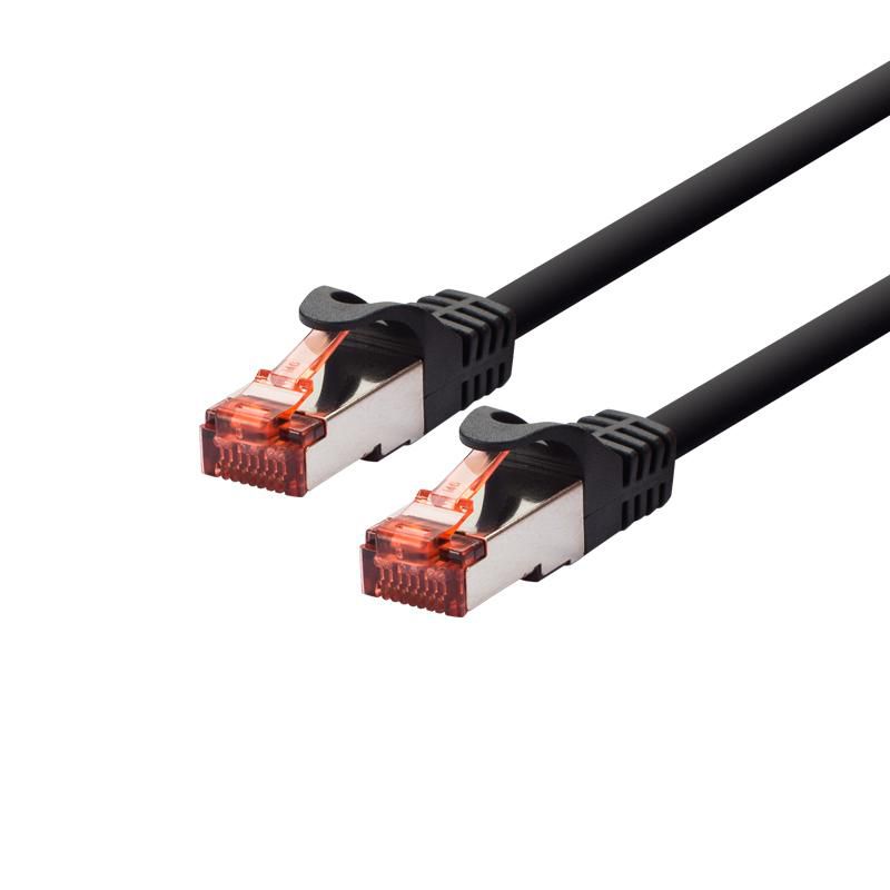 LOGON TCF66F070BL cavo di rete Nero 7 m Cat6a F/UTP FTP (PATCH CABLE CAT6 F/UTP - 7M - BLACK - Warranty 24M)