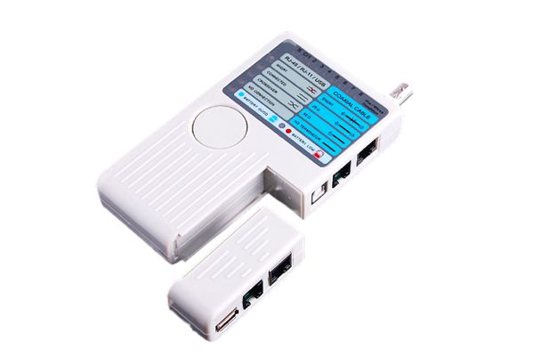 LOGON TCT1000 tester per cavo di rete Bianco (TESTER CABLE MULTI 14 LEDS - Warranty: 24M)
