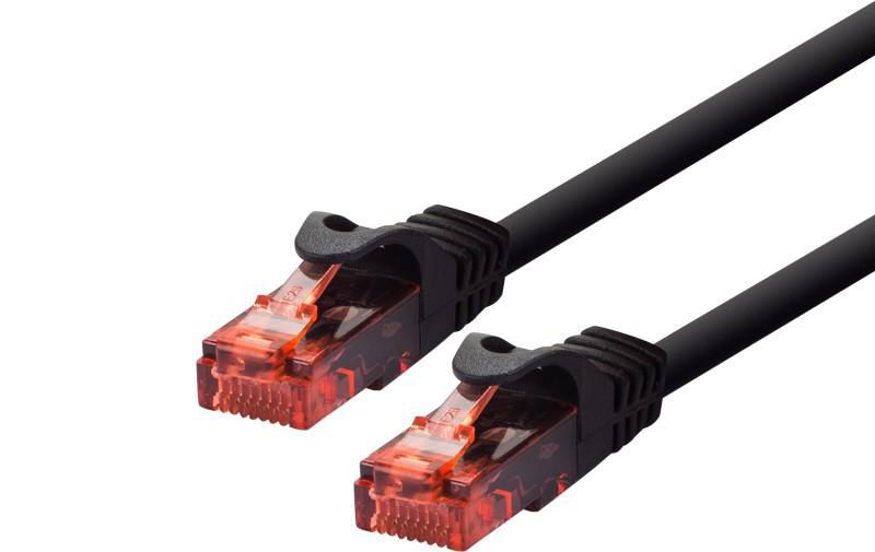PATCH CABLE U/UTP CAT6 - 5M - BLACK - Warranty: 24M