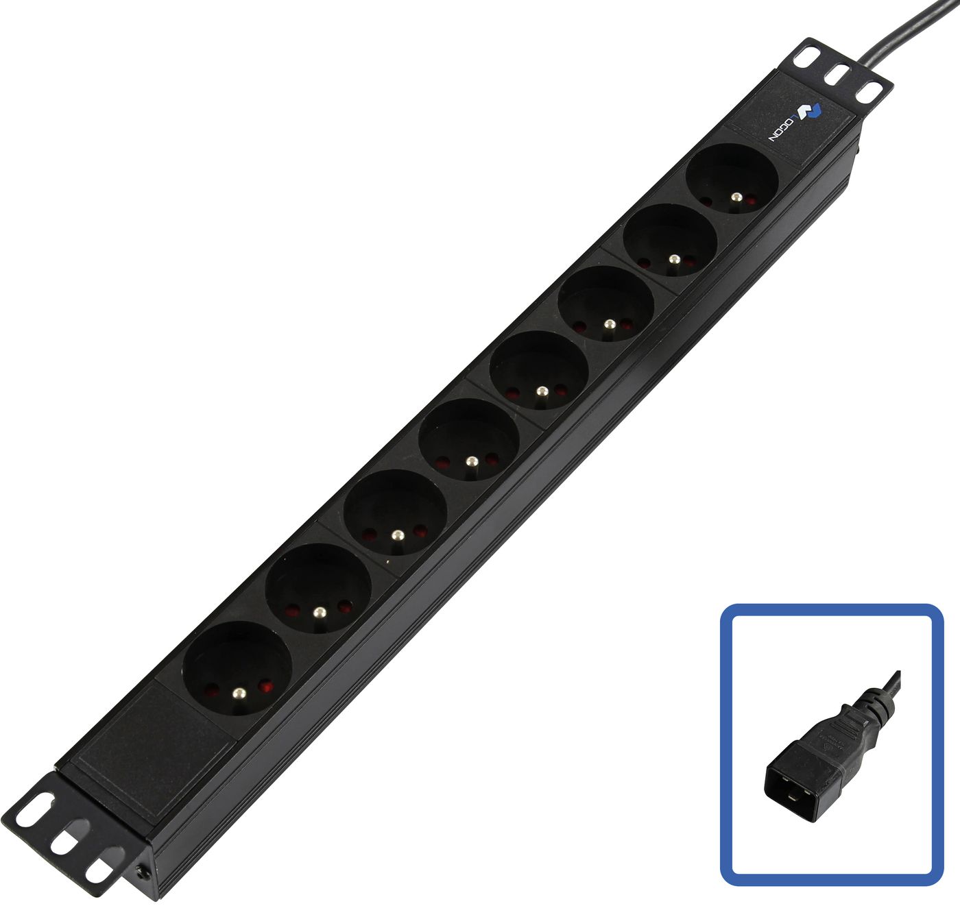 POWER STRIP 19 C20 - 8 WAY - OUTLET PORT - Warranty: 24M