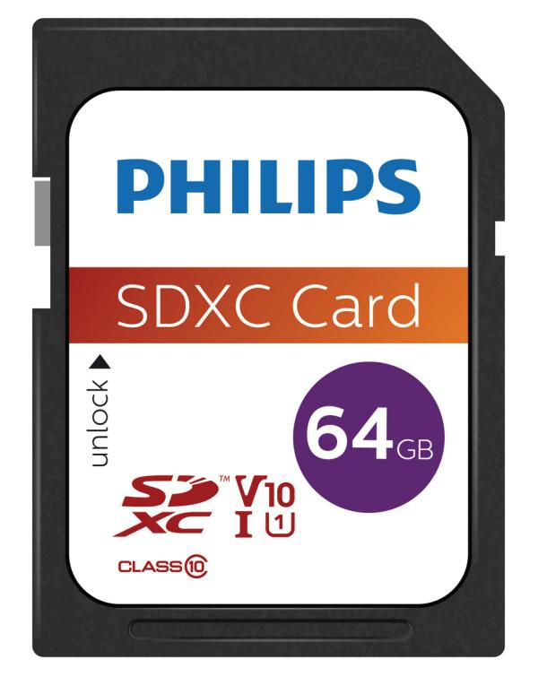 PHILIPS SD SDXC Card  64GB Card Class 10