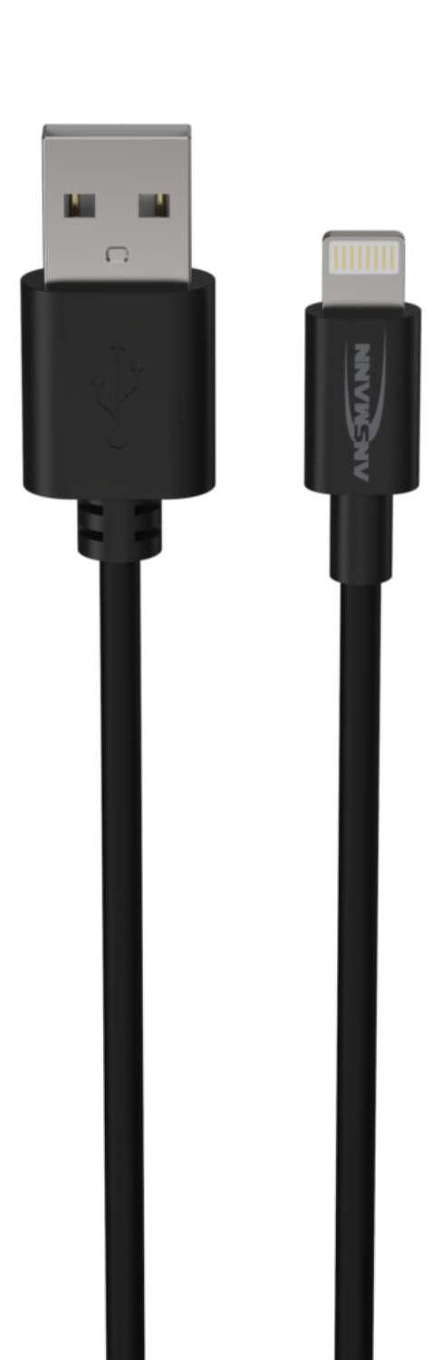 ANSMANN Kabel USB->Lightning 1.0m bl Lightning Daten- und Ladekabel - Kabel - Digital/Daten ( 1700-0
