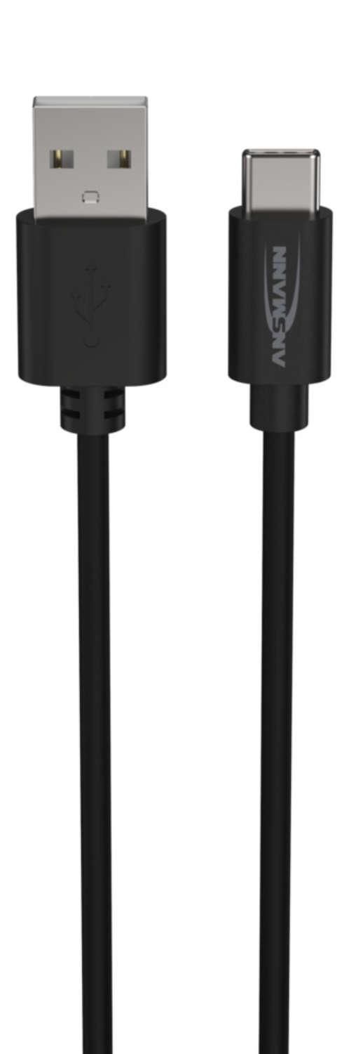 ANSMANN Daten und Ladekabel USB zu USB-Typ-C 100cm (1700-0130)