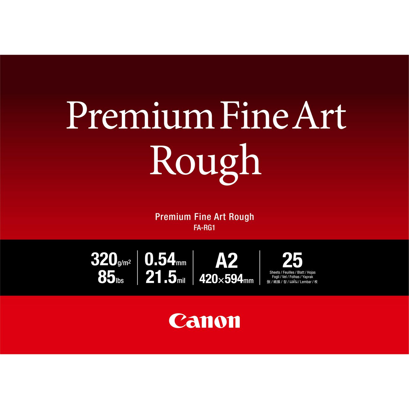 CANON FA-RG 1 Premium Fine Art Rough A 2, 25 Blatt, 320 g