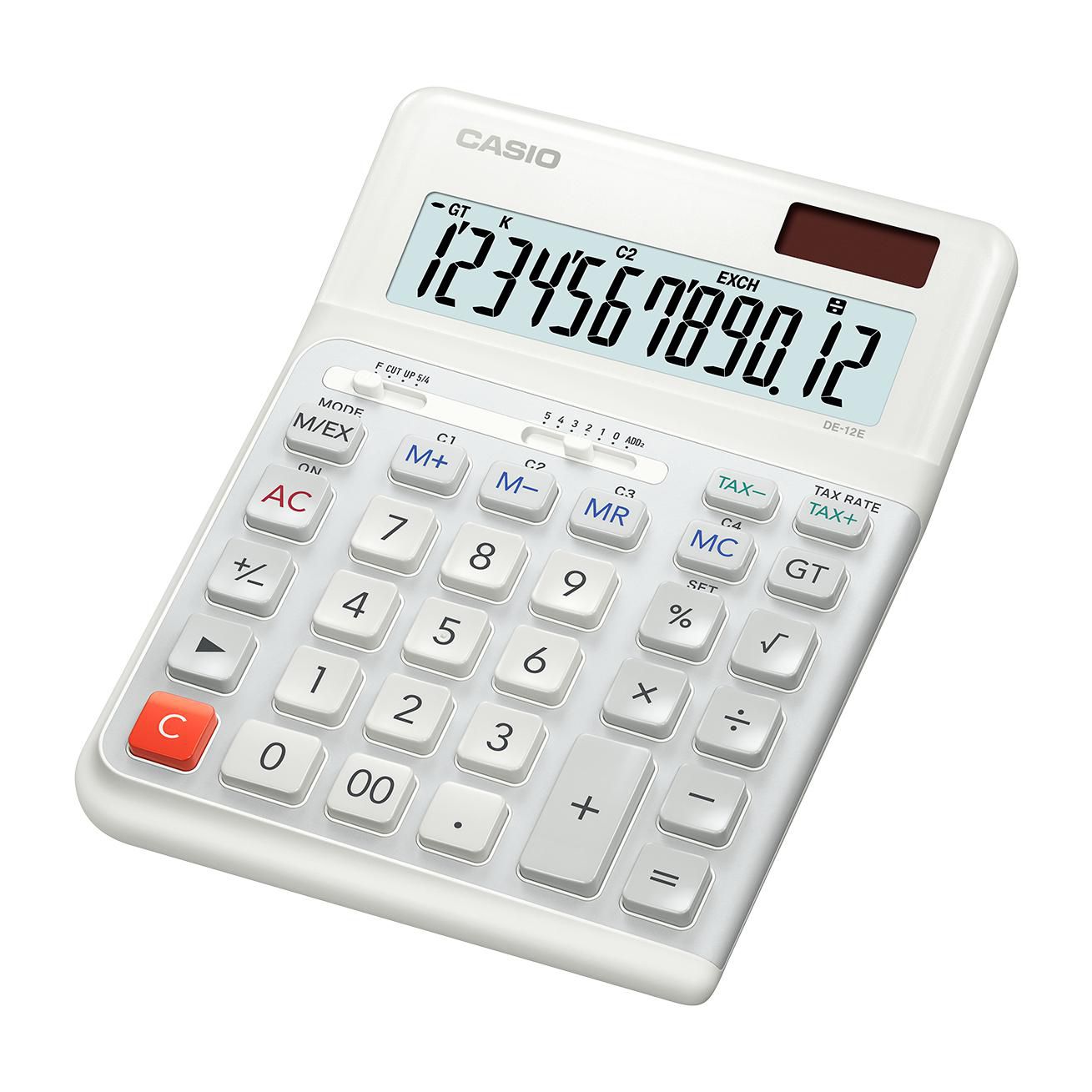 Casio DE-12E-WE W128329462 Calculator Desktop Basic White 