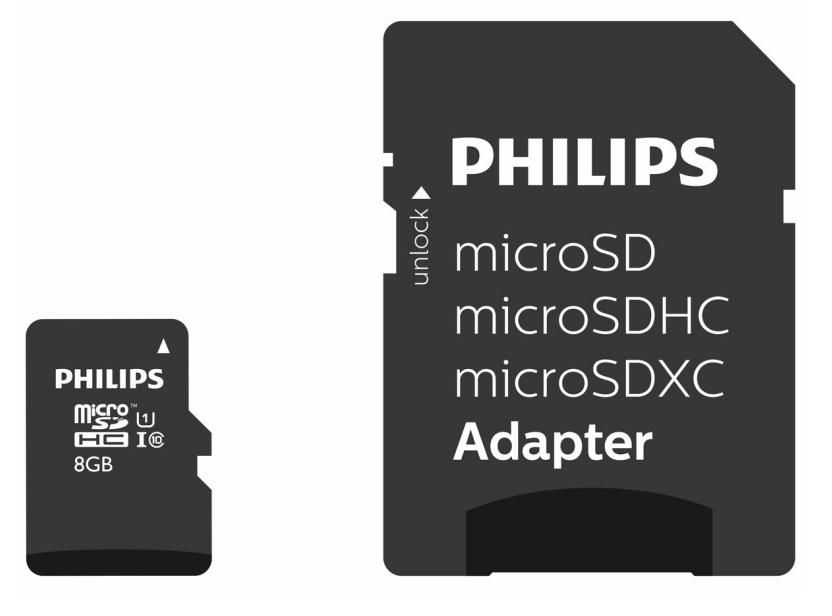 Philips FM08MP45B00 W128329550 Memory Card 8 Gb Microsdhc 