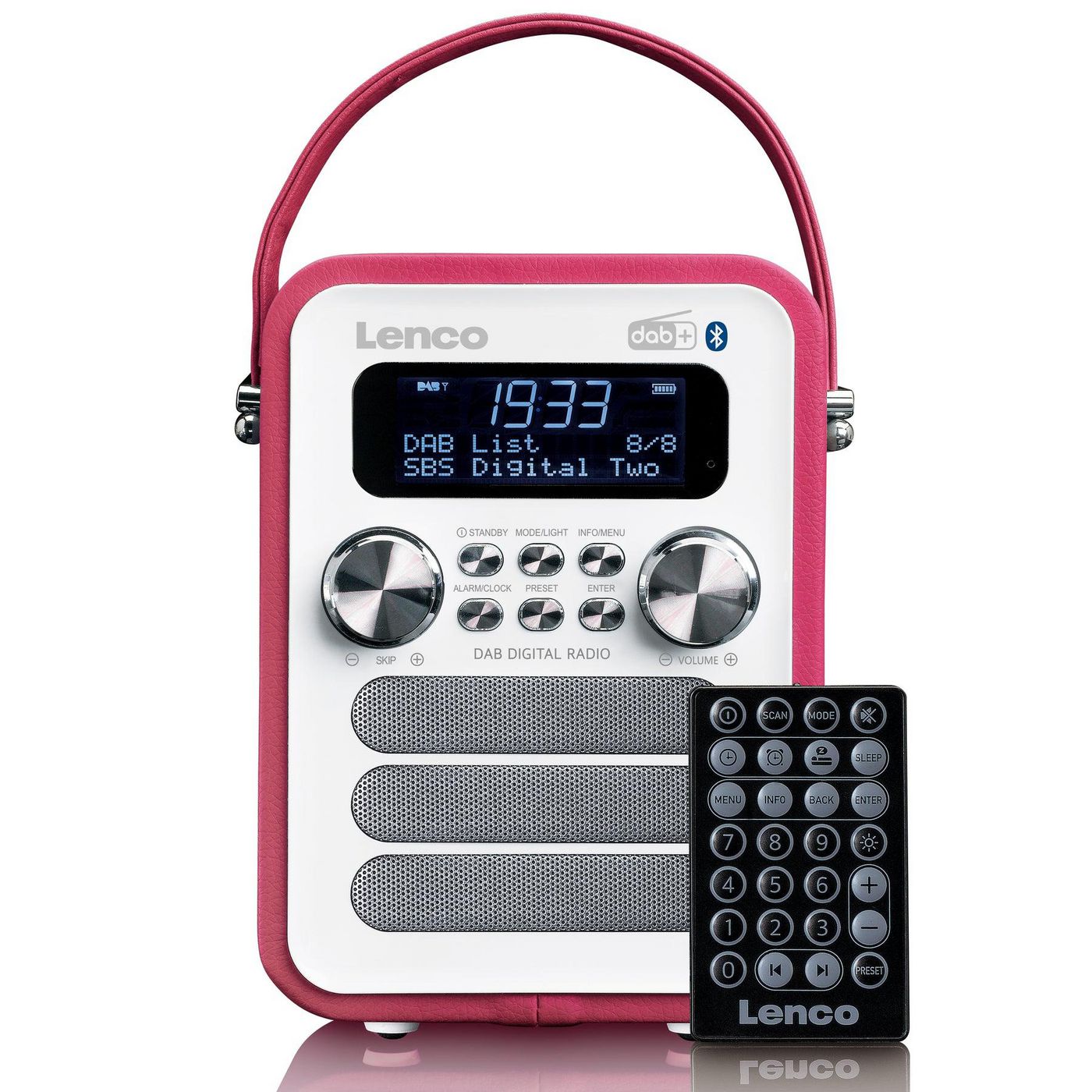 Lenco PDR-051PKWH W128299784 Portable Pink, White 