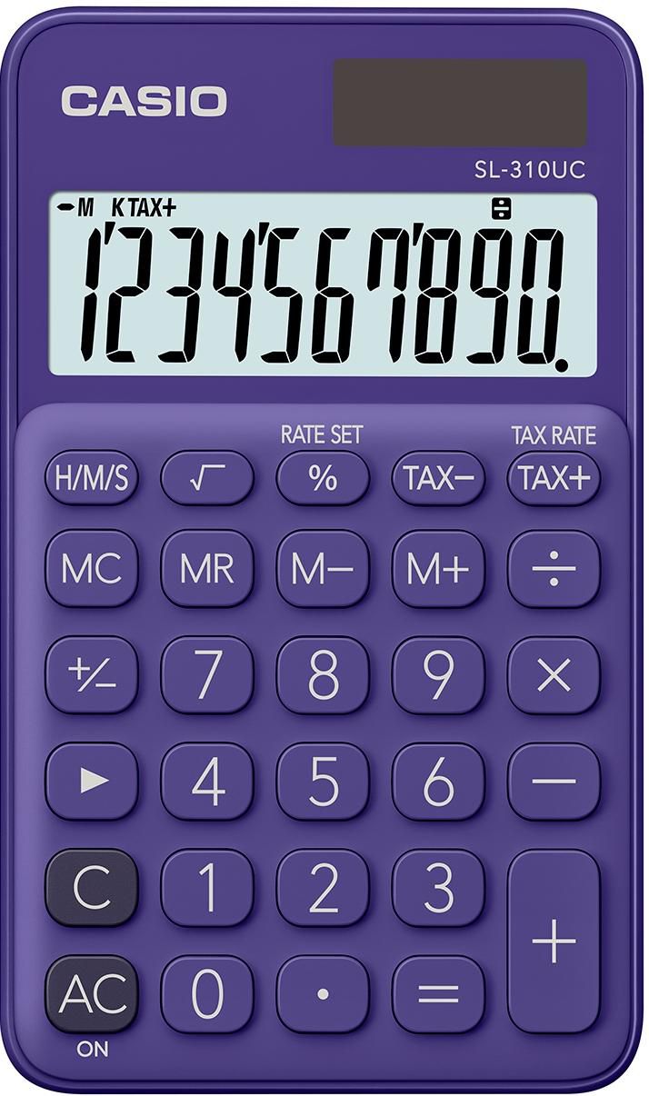 Casio SL-310UC-PL W128329836 Calculator Pocket Basic Purple 