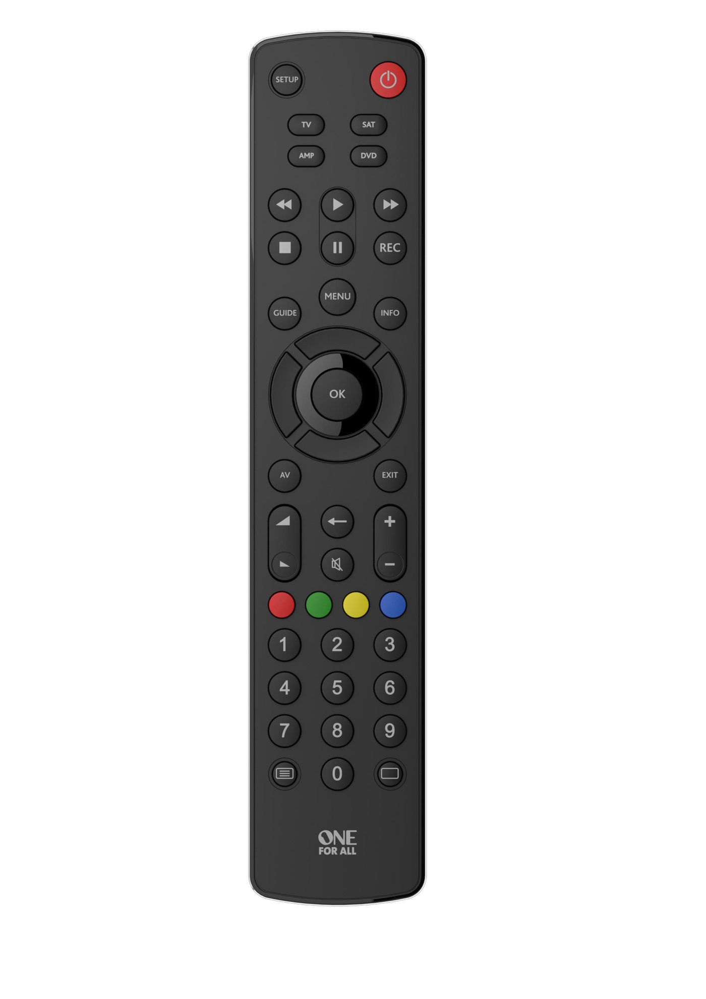 One-For-All URC1240 W128329925 Basic Universal Remote 