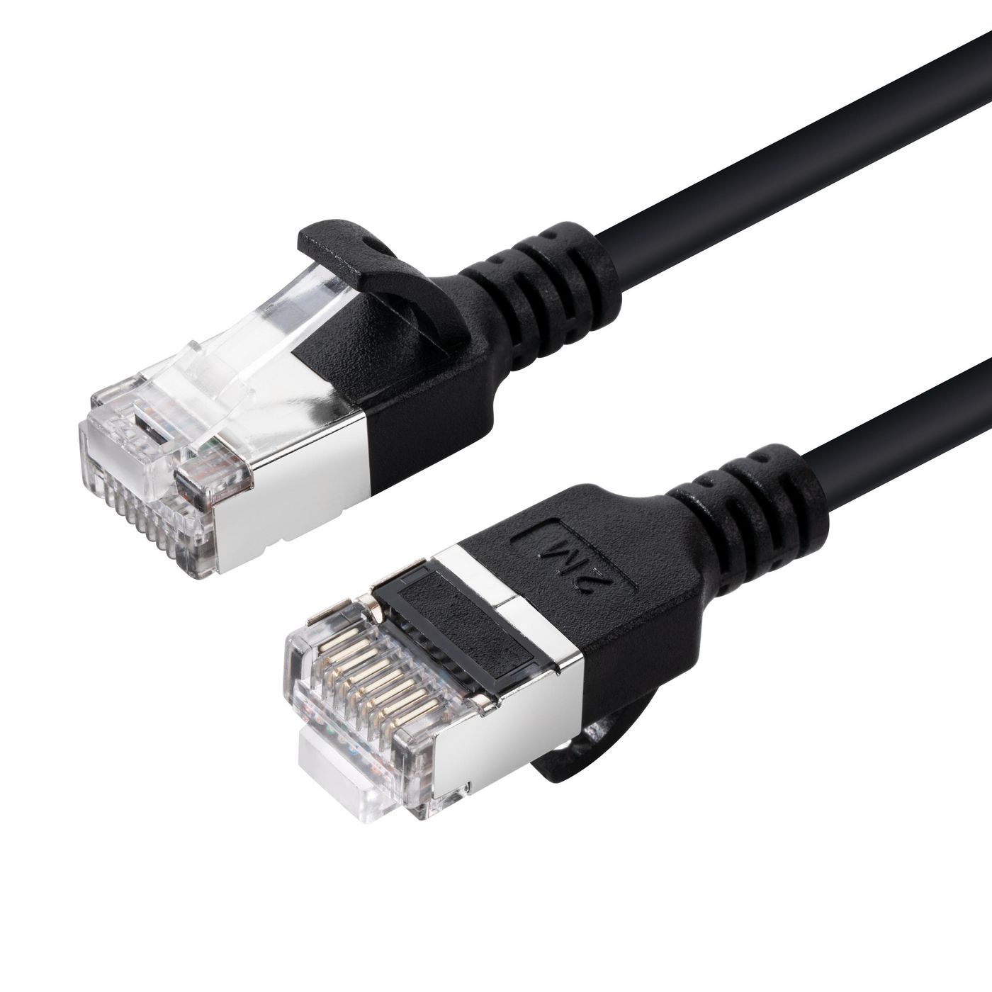 Network Cable - CAT6a U-ftp Slim Lszh - 2m Black