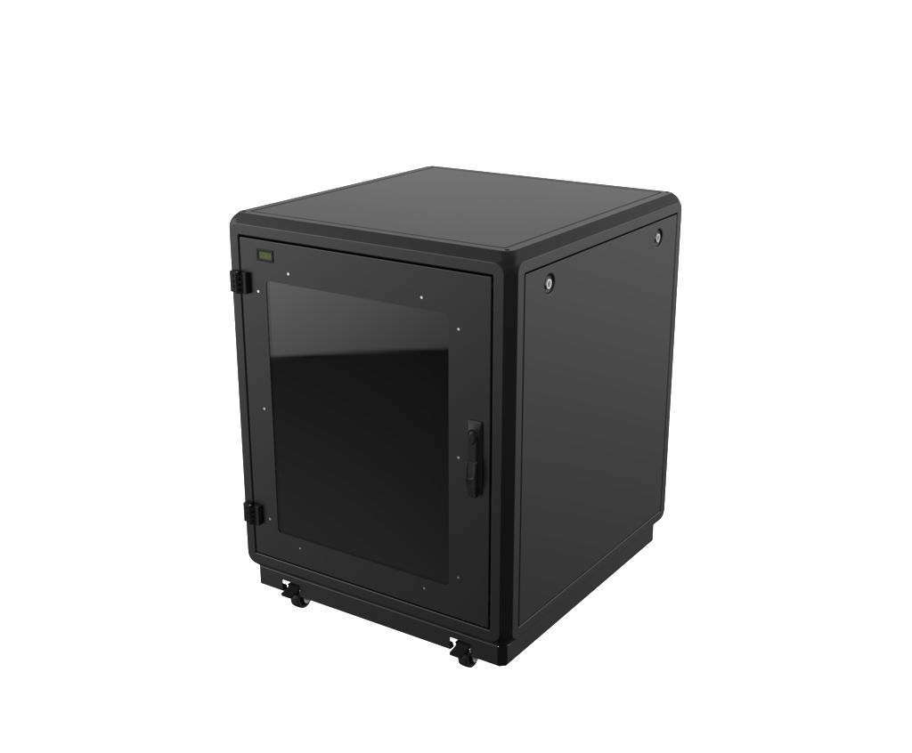 Lanview RDLAK12U758BL rack 12U Nero (19" 12U Rack Cabinet 750 x - 800 x 781mm Soundproof - - Black - Warranty: 60M)
