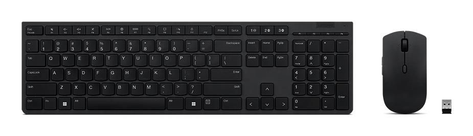 Lenovo 4X31K03968 tastiera Mouse incluso Ufficio RF senza fili + Bluetooth Inglese US Grigio