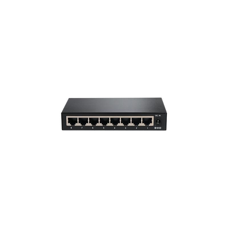 8XGIGABIT ETHERNET SWITCH - WITH STEEL CASE - Warranty: 36M