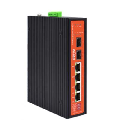 4GE+2SFP FIBER UPLINK - INDUSTRIAL POE SWITCH - Warranty: 36M