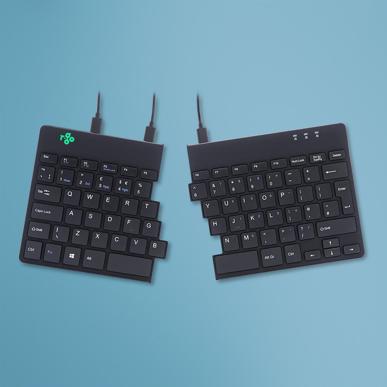 R-GO TOOLS R-Go Split   Tastatur UK-Layout schwarz
