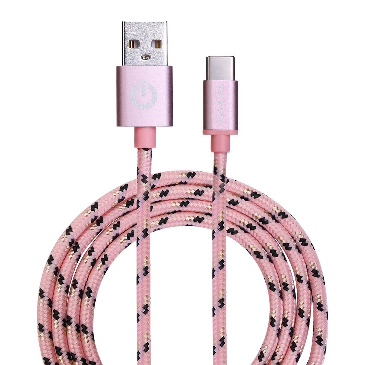 USB Cable USB A - USB C 1m Pink