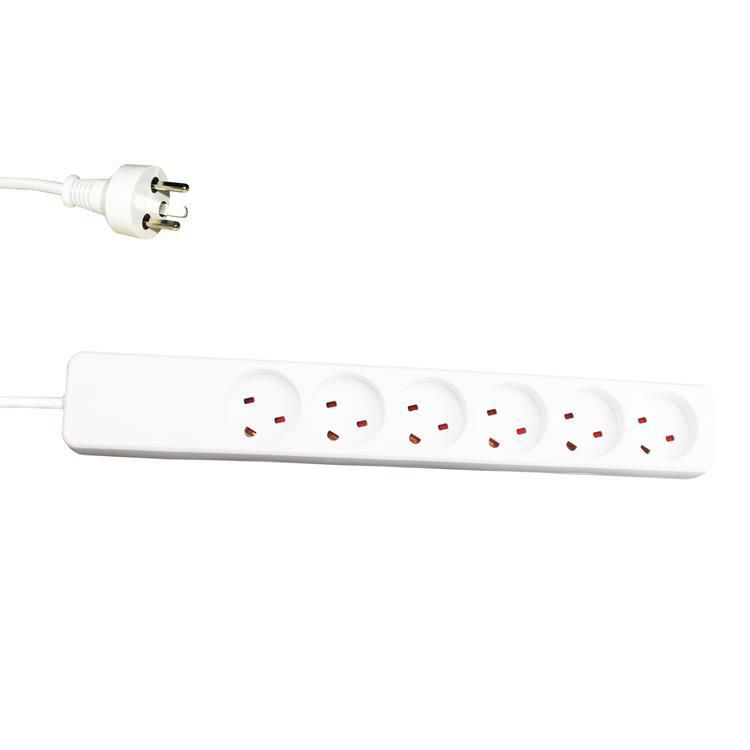 Plast Power Strip 6-way K-IT 