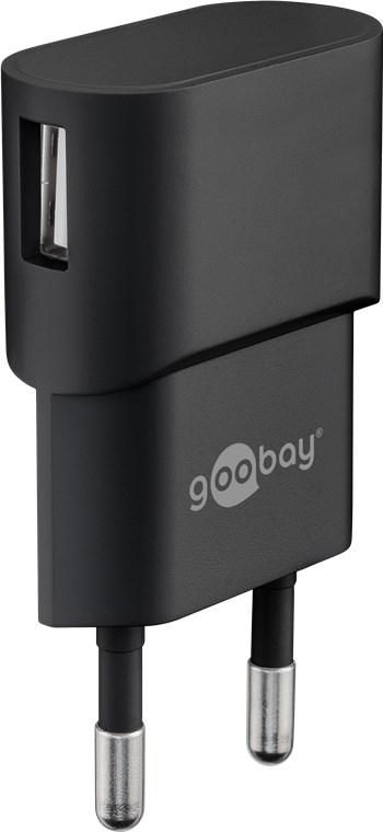 WENTRONIC Goobay 44947 USB-Ladegerät Steckdose Ausgangsstrom (max.) 1 A USB 2.0 Buchse A