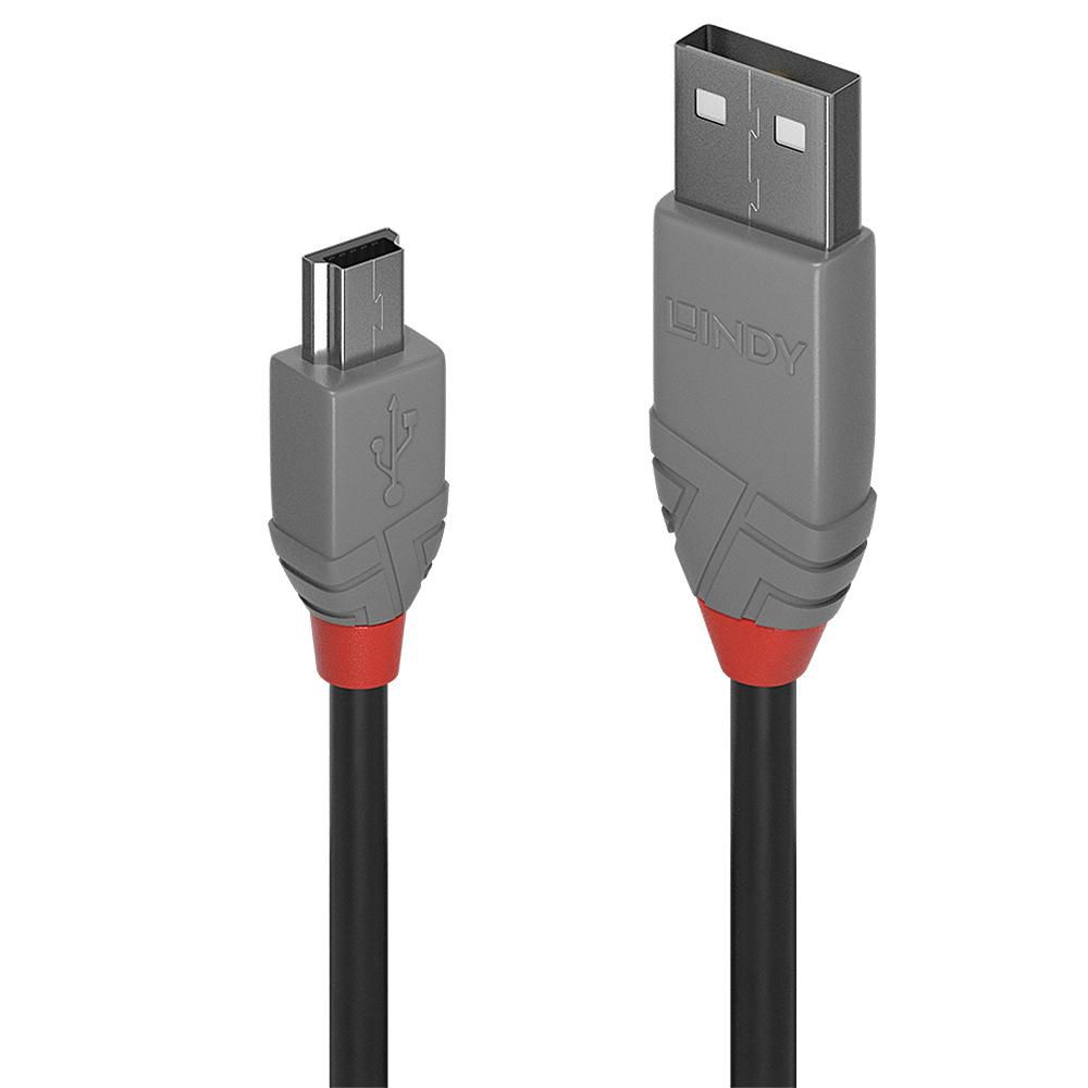 LINDY USB 2.0 Typ A an Mini-B Kabel 0.2m