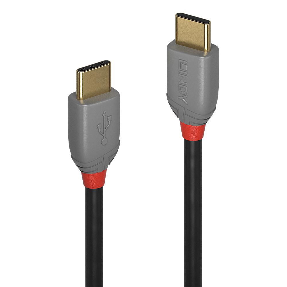 LINDY USB 2.0  Typ C Kabel Anthra Line 1m