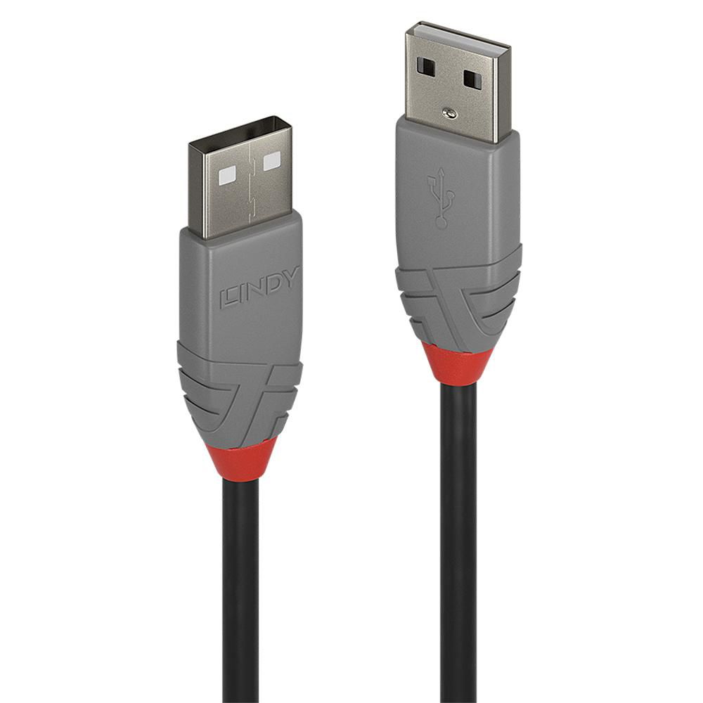 LINDY USB 2.0 Kabel Typ A Anthra Line 1m