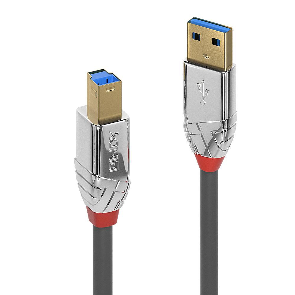 LINDY USB 3.0 Typ A an B Kabel Cromo Line 5m