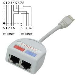Lindy 34002 W128370464 Utp Port Doubler Networking 