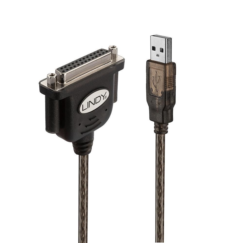 USB To 25 Way Parallel Converter Cable, 1.5m