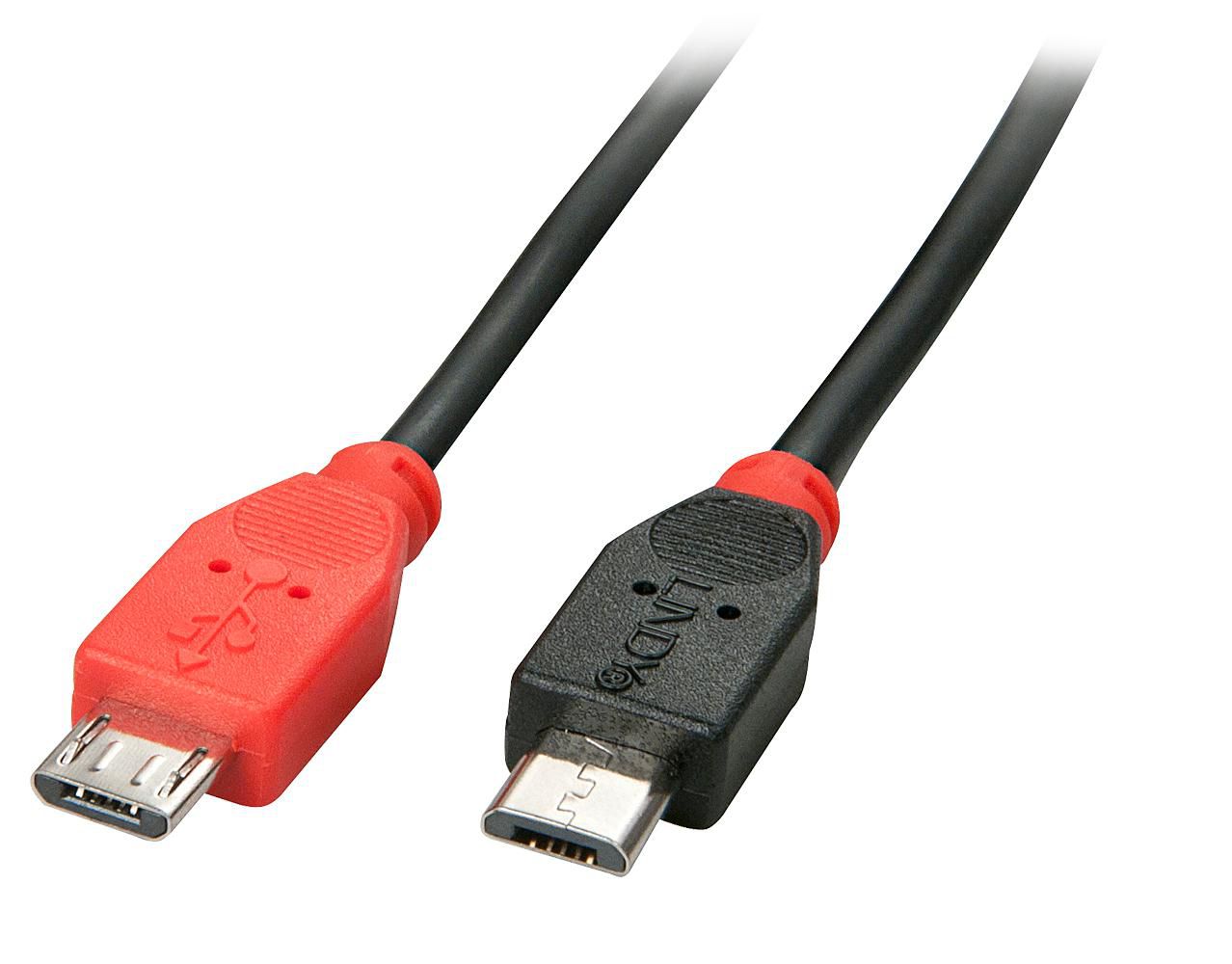 Lindy USB 2.0 Kabel Typ Micro-B/B OTG, 0,5m