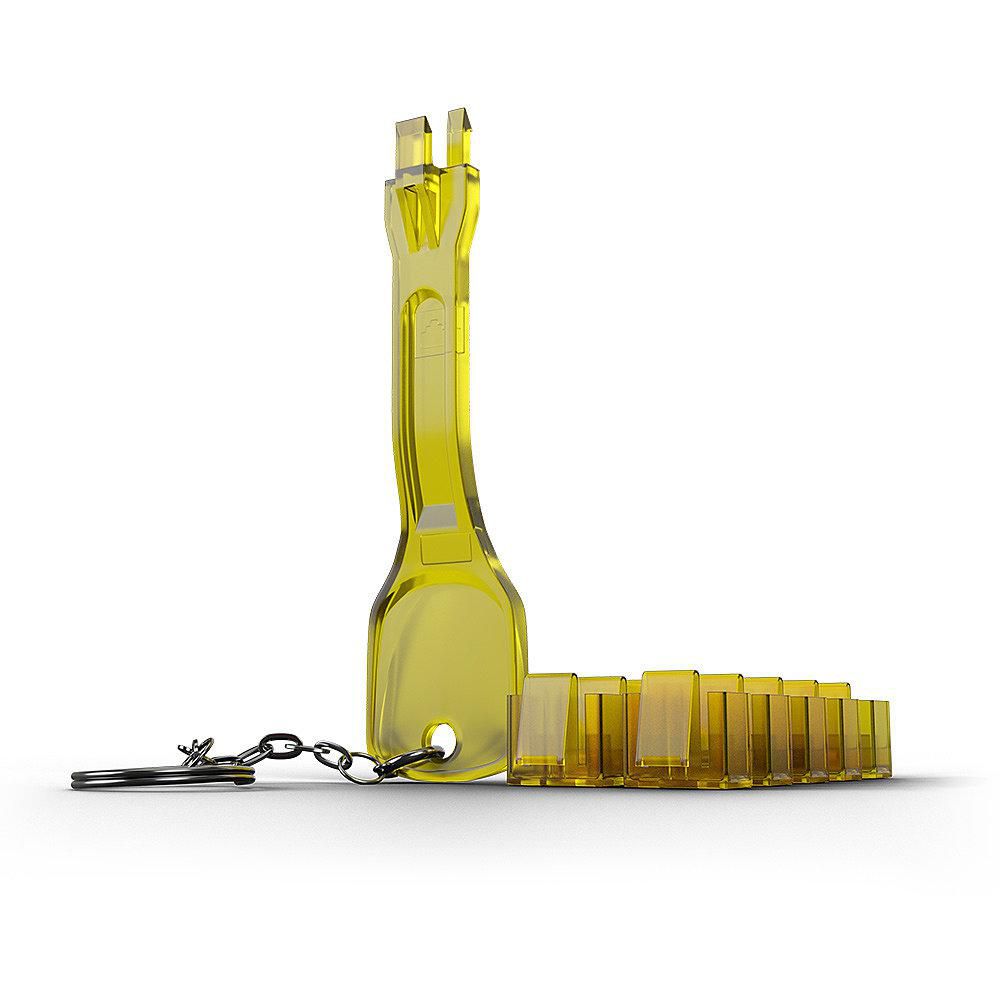 Rj45 Port Locks Yellow, 10X + 