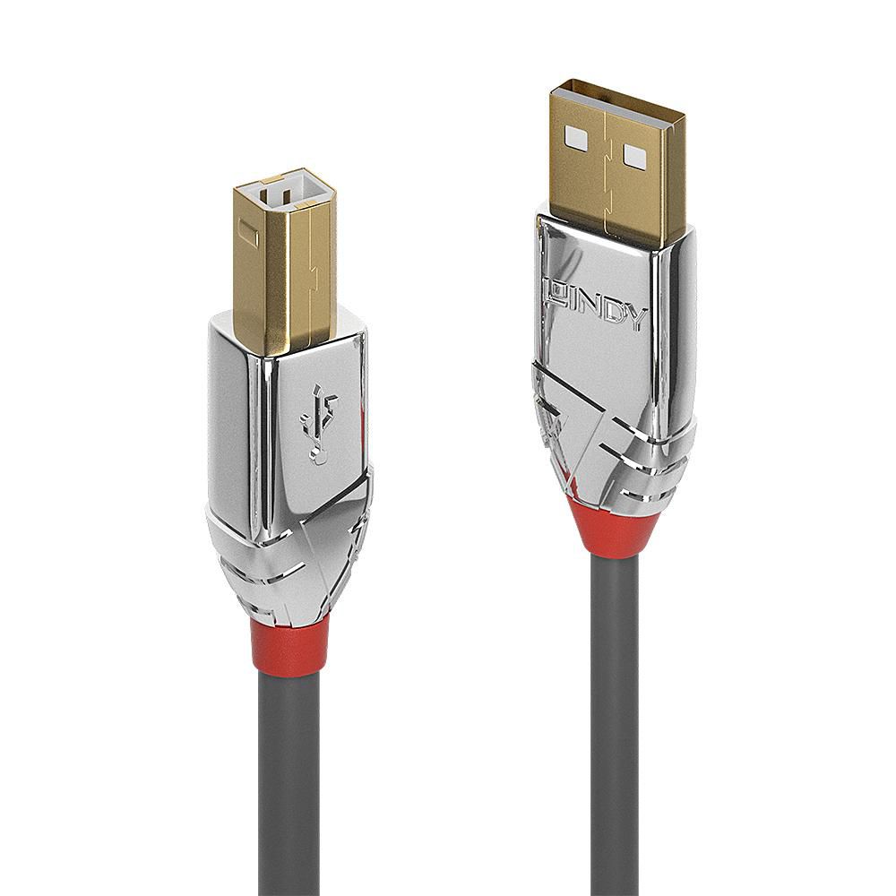LINDY USB 2.0 Typ A an B Kabel Cromo Line 0.5m
