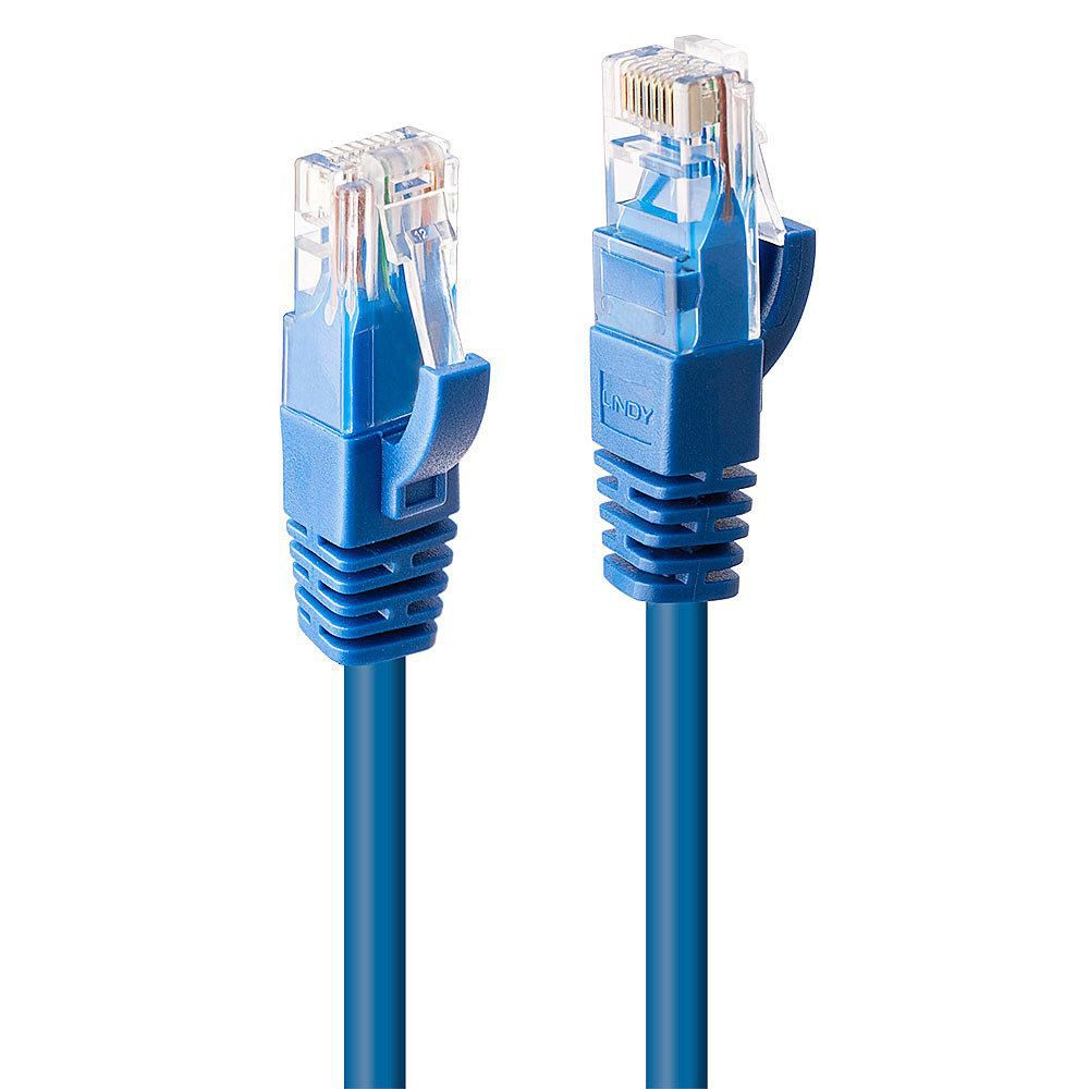 Lindy 48017 W128370931 1M Cat.6 UUtp Cable, Blue 