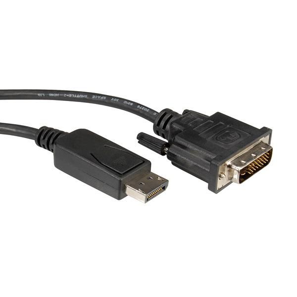 Roline 11.04.5612 W128372006 Displayport Cable, Dp M - Dvi 