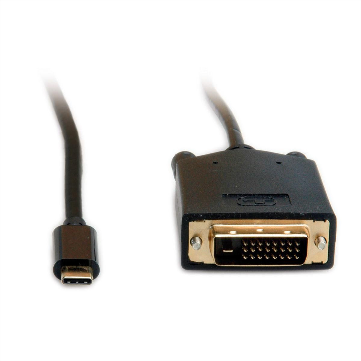 VALUE Adapterkabel USB Typ C-DVI ST/ST 2m