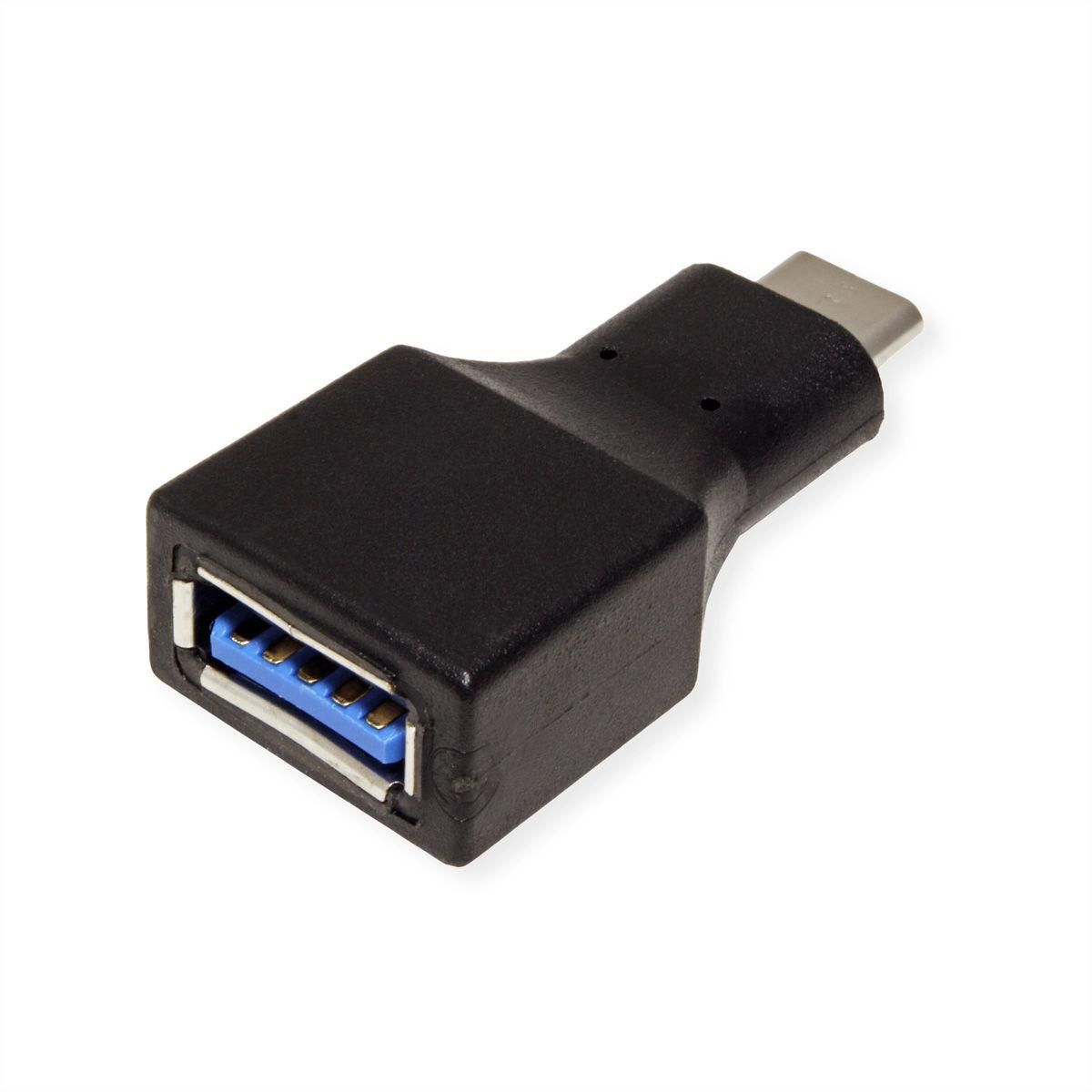 VALUE USB 3.1 Adapter, USB Typ C - A, ST/BU, OTG, schwarz (12.99.9030)