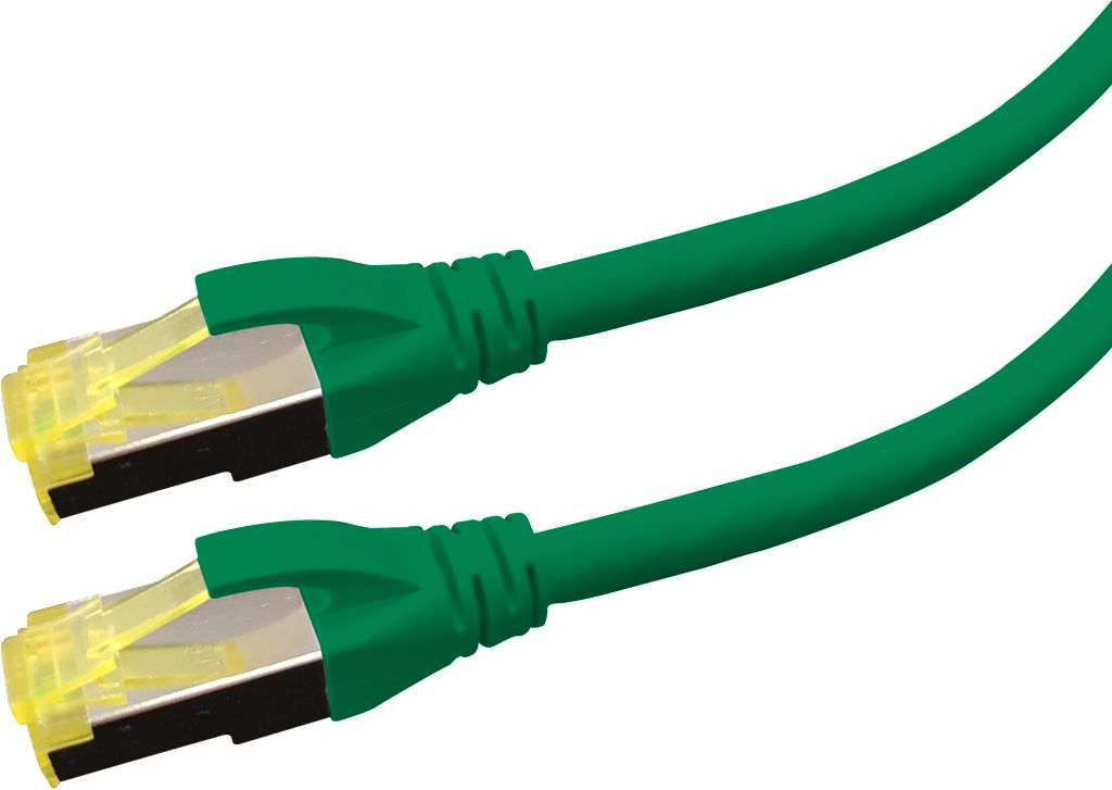 PATCH CABLE CAT6A S/FTP - PREMIUM LSOH - 2M GREEN - Warranty: 24M